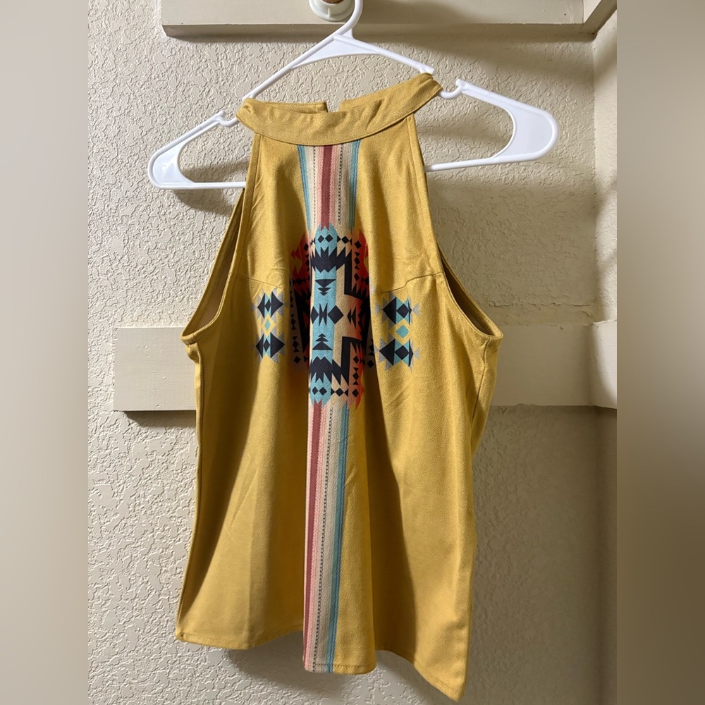 Fashion Express Southwestern Halter Top – Size Small